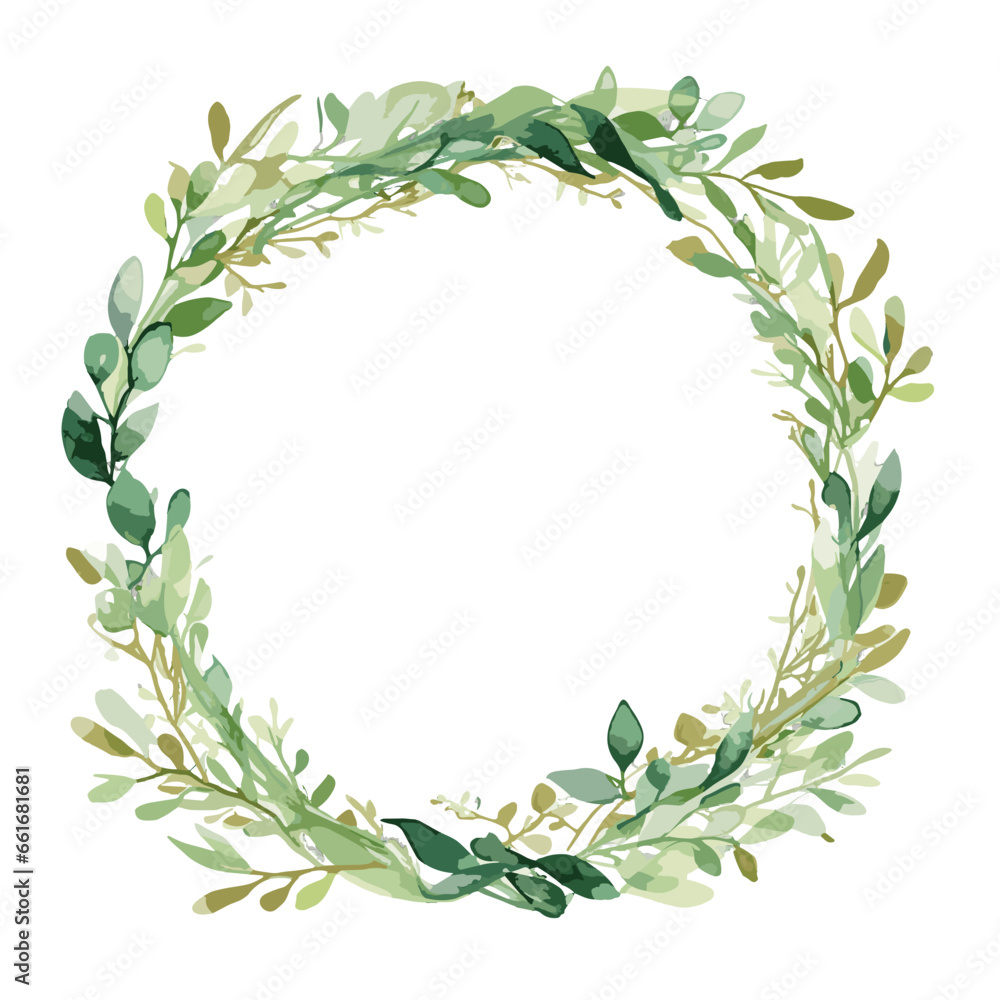 laurel wreath isolated on white