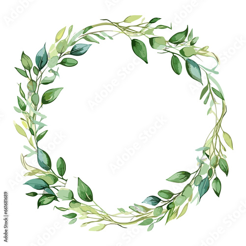 green laurel wreath