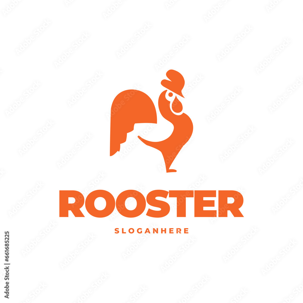 Rooster modern logo vector Rooster modern logo vector