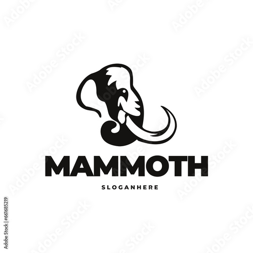 elephant modern logo vector
