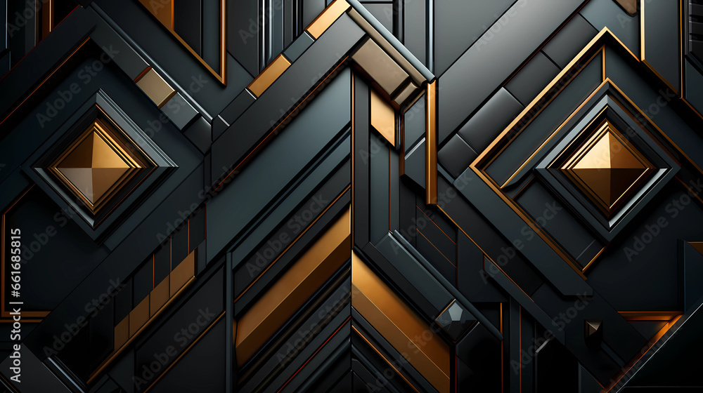 Abstract Background Art Deco Touch