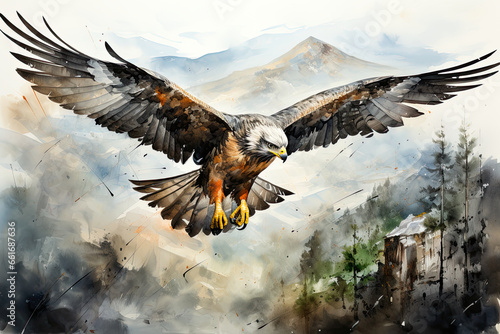 Graceful Falcon in Flight © Uwe Lietz
