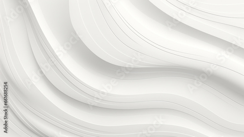 Abstract Wave Background. White Minimalistic Texture. ai generative