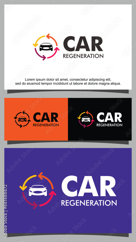 Car business place logo template
