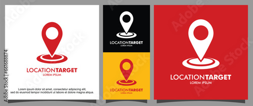 Location logo on map template
