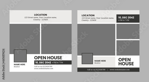 Real Estate Social Media Template, Open House Social Media Template, Real Estate Services