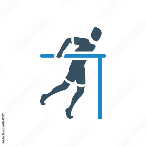 gymnast icon vector illustration