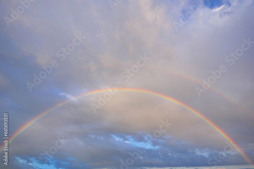 Fototapeta Naklejka Na Ścianę i Meble -  Sky and Rainbow After Rain