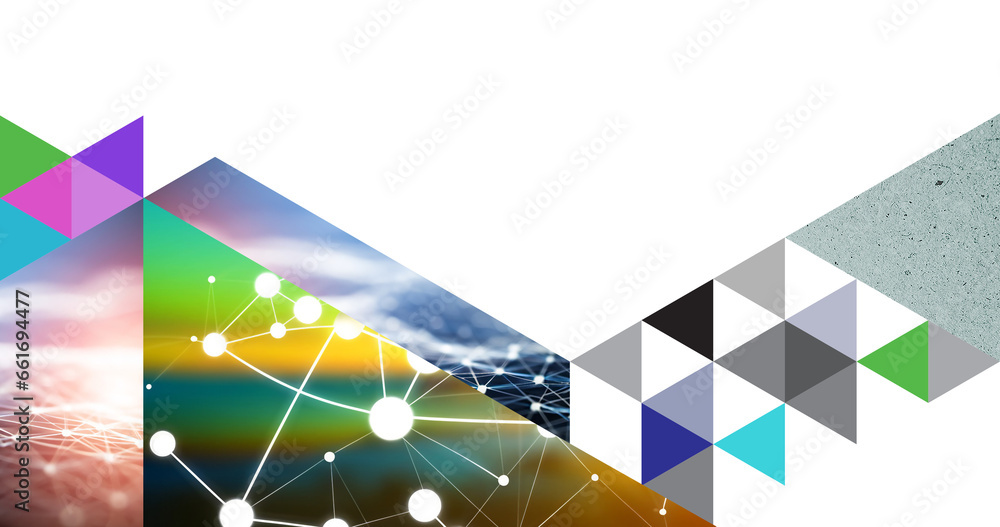 Ultra modern design collage style abstract background with copy space ...