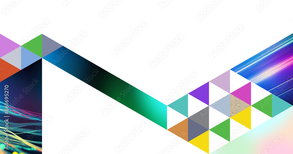 Obraz premium Ultra modern design collage style abstract background with copy space for your title and subtitle - PNG image with transparent background