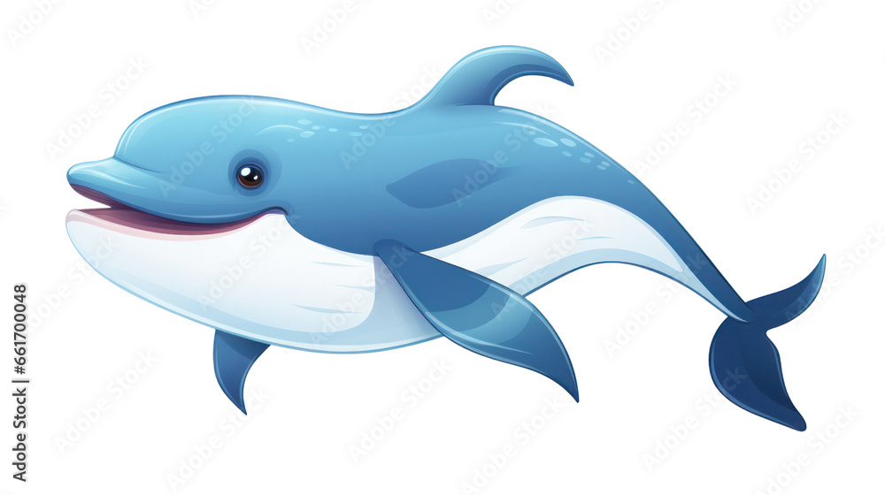 Cartoon of whale on the transparent background Cartoon of whale on the transparent background