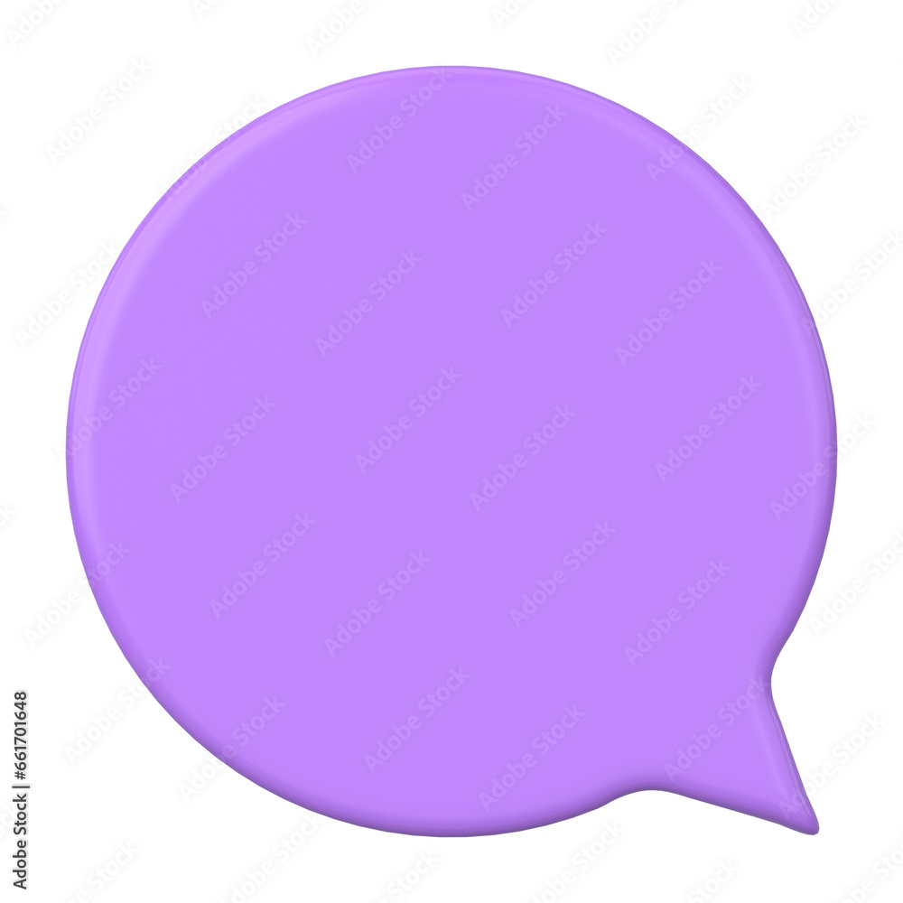 Speech bubble. Chat bubble. 3D illustration. Speech bubble. Chat bubble. 3D illustration.