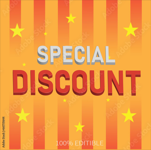 This is very nice special discount template editable 3D vector file. 