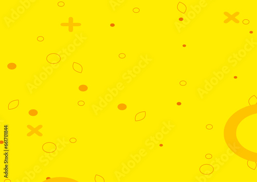 Simple Yellow Flat Background Design