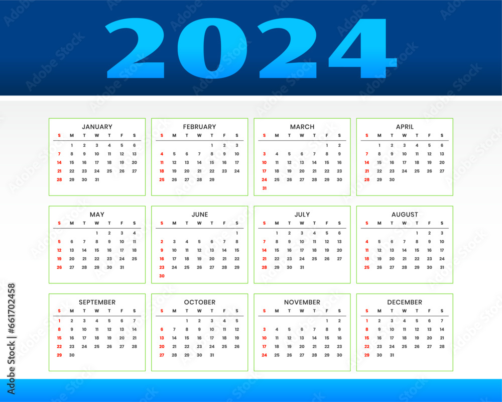 eye catching 2024 english desk calendar template for office or business eye catching 2024 english desk calendar template for office or business