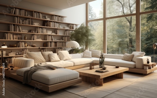 Simple modern living room