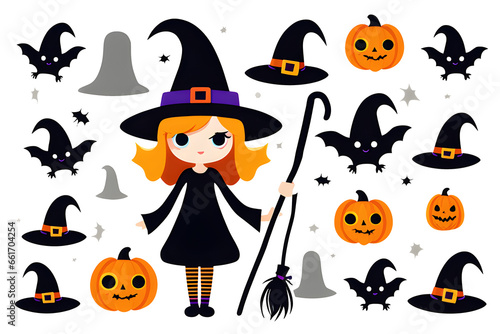 Cute Halloween witch