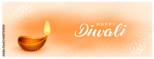 happy diwali festival of lights occasion banner vector