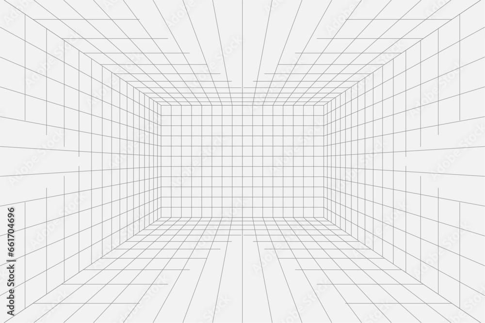 Fototapeta premium abstract 3d matrix grid layout vector design vector
