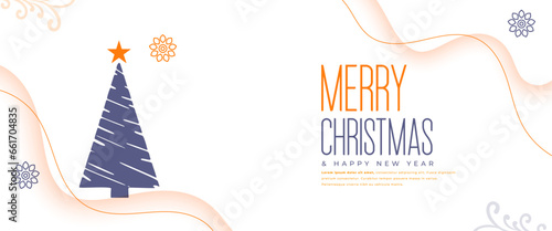 elegant merry christmas and new year eve holiday season wallpaper