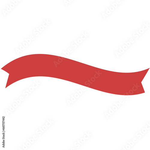 Digital png illustration of red badge with copy space on transparent background