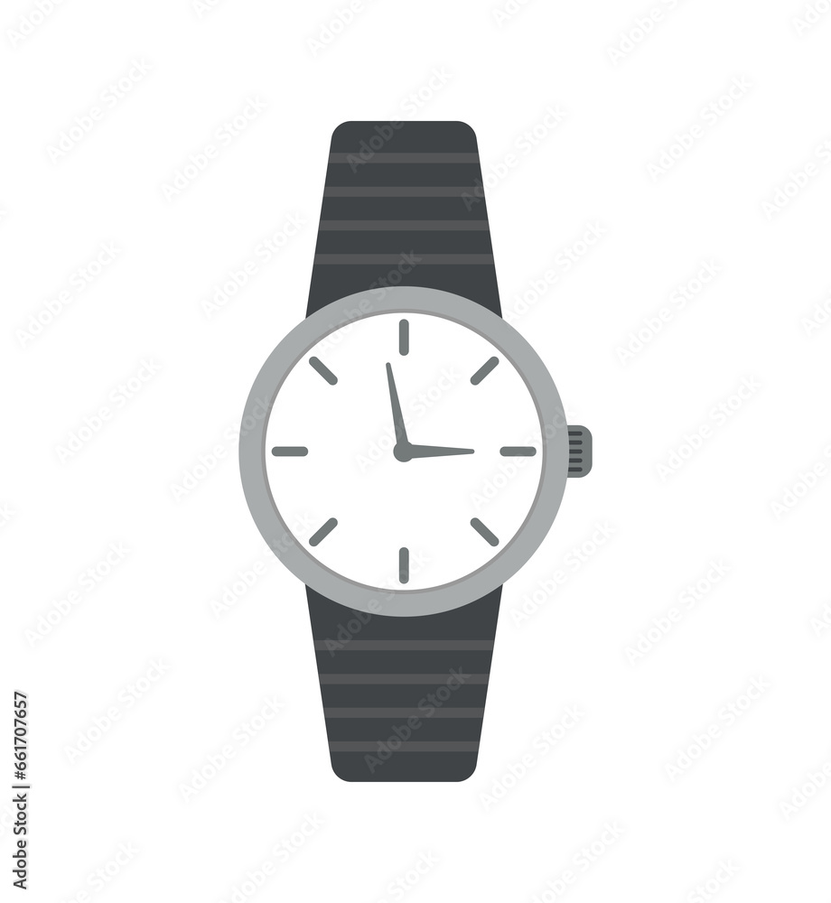 Clock icon in flat style, Business watch. Vector design element Clock icon in flat style, Business watch. Vector design element