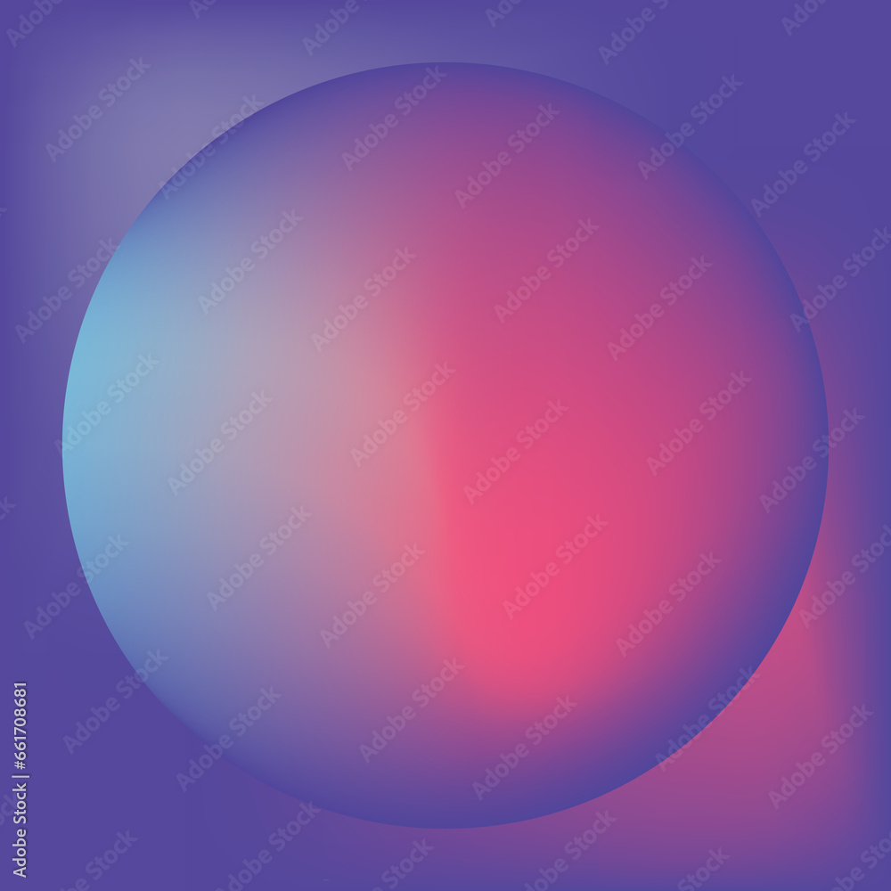 Digital png illustration of purple and pink abstract circular shape on transparent background