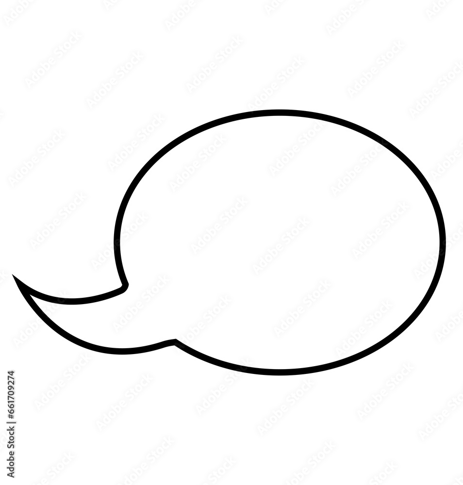 Digital png illustration of white speech bubble on transparent background Digital png illustration of white speech bubble on transparent background