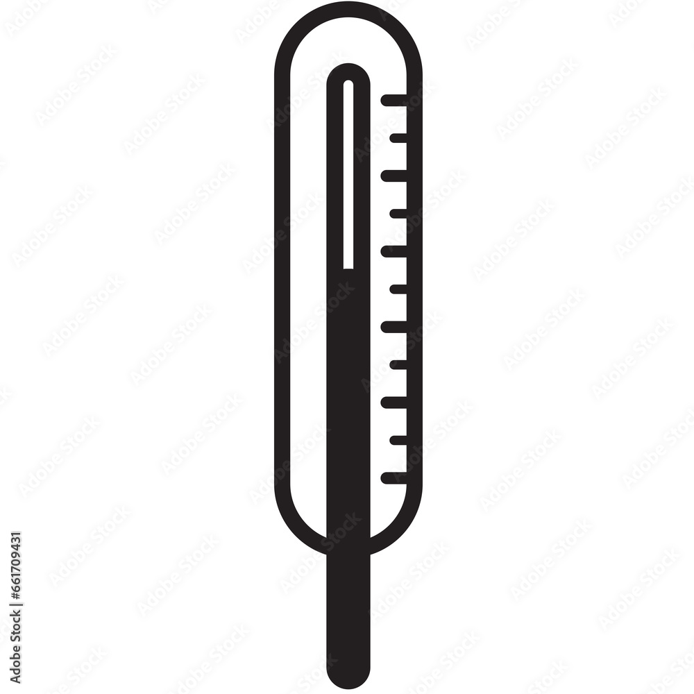 Digital png illustration of black and white thermometer on transparent background Digital png illustration of black and white thermometer on transparent background