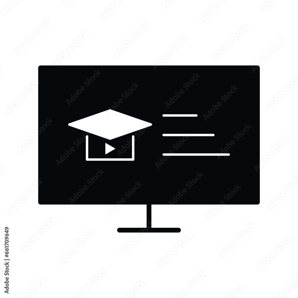 E-learning Black Fill icon set. Online education Elements icon set. Smart Learning. Online tuition, e-learning, video courses, Graduation, Education Modern. Black Fill Icon for online Icon E-learning Black Fill icon set. Online education Elements icon set. Smart Learning. Online tuition, e-learning, video courses, Graduation, Education Modern. Black Fill Icon for online Icon