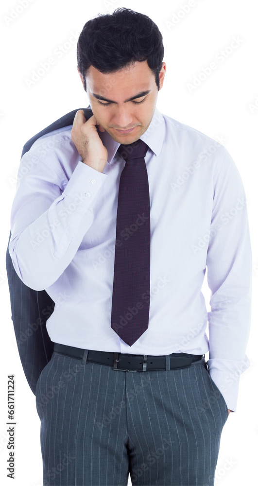 Digital png photo of biracial businessman standing on transparent background Digital png photo of biracial businessman standing on transparent background