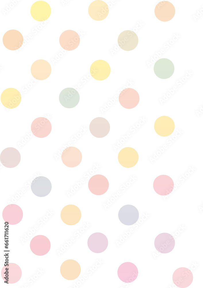 Digital png illustration of colourful pattern of repeated circles on transparent background