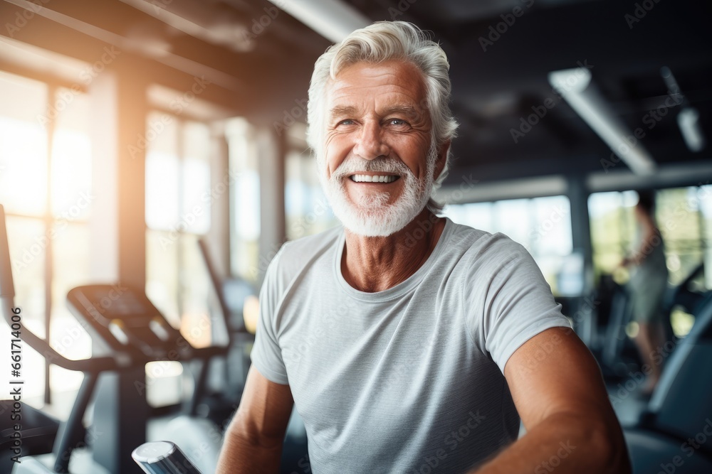 Senior fit man exercise at gym for good healthy in fitness, Lifestyle and sport exercise concept. Senior fit man exercise at gym for good healthy in fitness, Lifestyle and sport exercise concept.