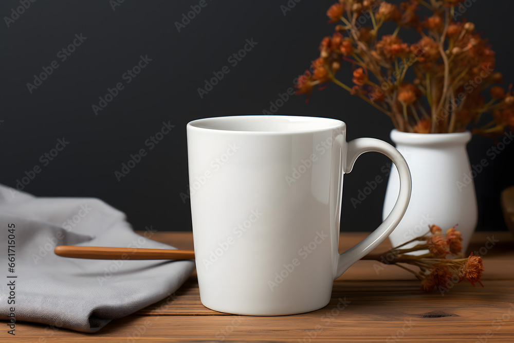 cup of coffee and flowers, mug mock up cup of coffee and flowers, mug mock up