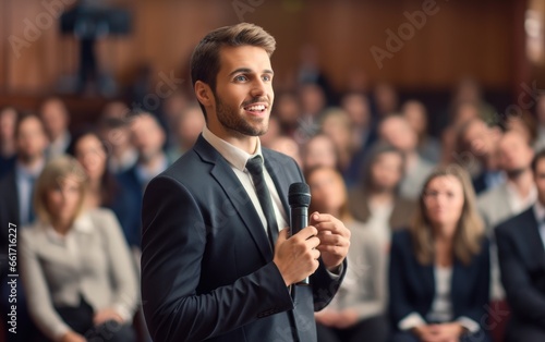 Handsome businessman in a s...