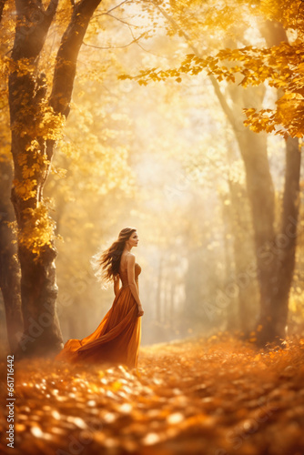 Golden Autumn Scenery