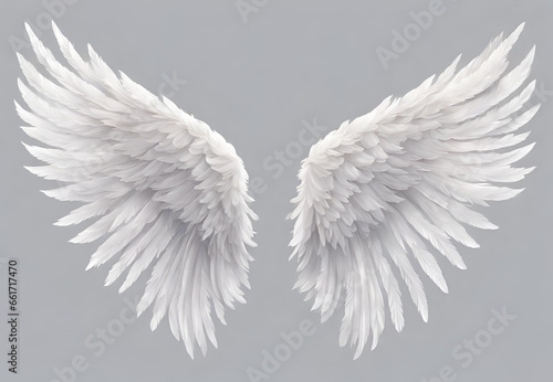 White Angel Wings, Heavenly Angelic Feathers, Seraphic Winged Elegance, Celestial White Winged Beauty, 
Divine Angel Wings in Flight