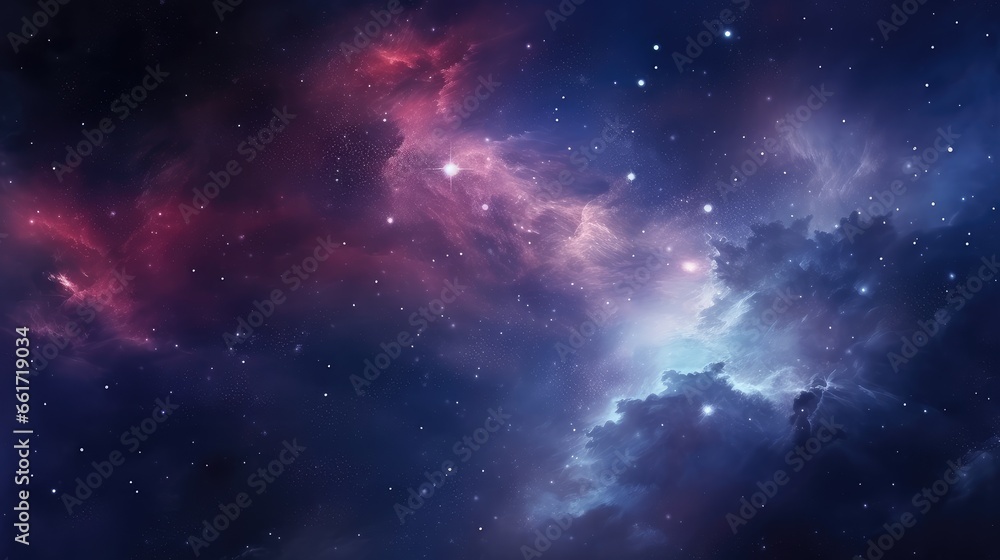 Obraz premium deep space nebula star sci-fi background material
