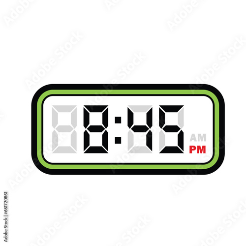Single Digital Clock Time at 8:45 PM