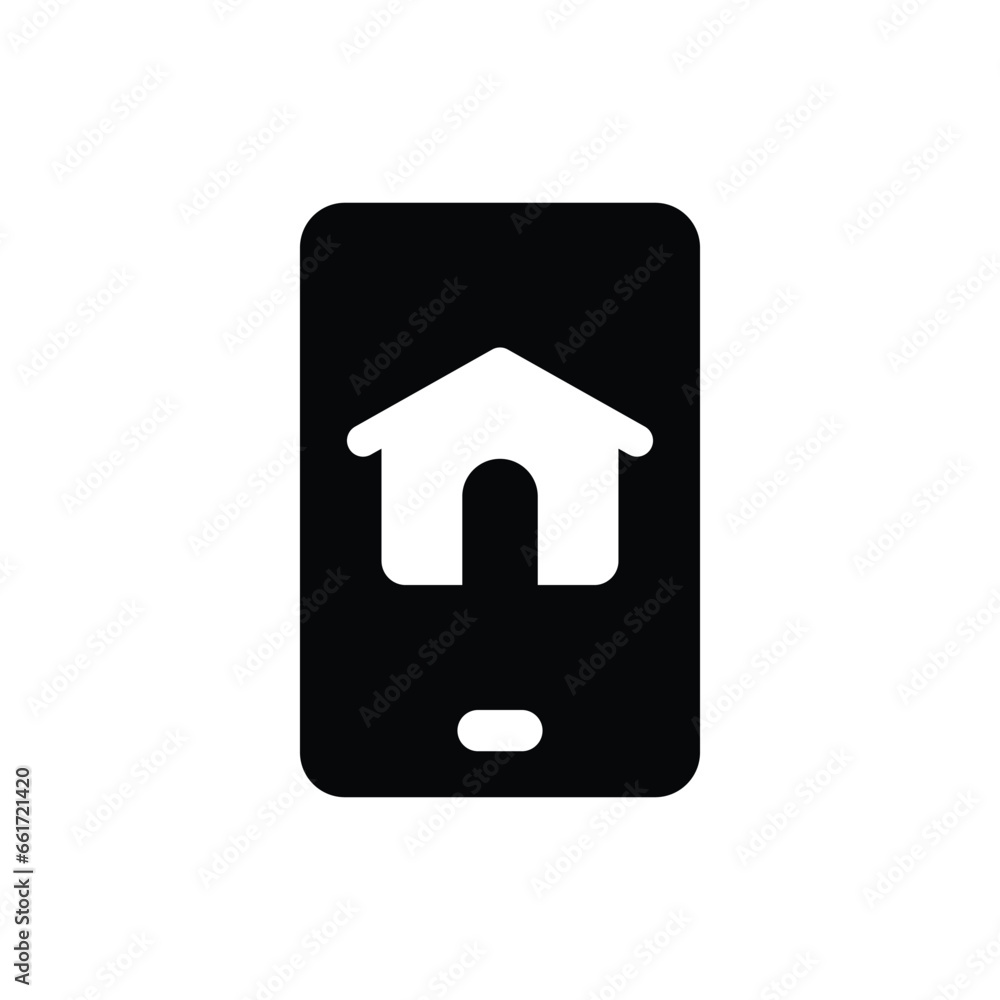 Real estate application vector icon Real estate application vector icon