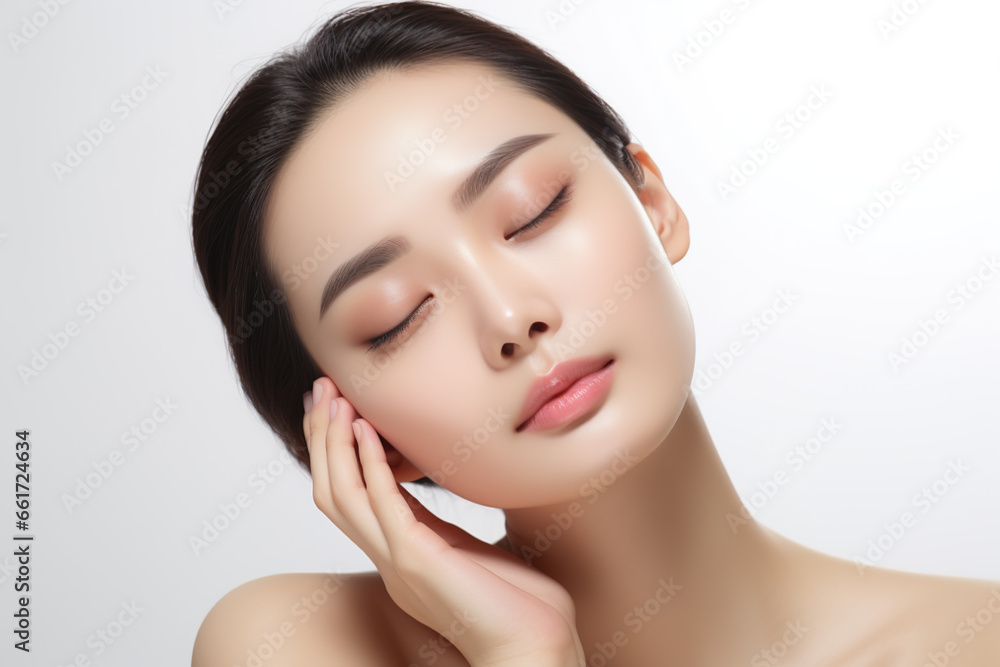 Woman face for skin care product Woman face for skin care product