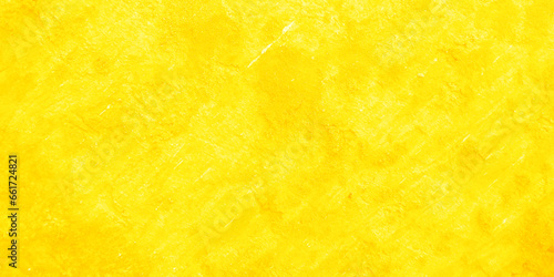 Blurred Yellow stucco wall background. Yellow painted cement wall texture. Grunge wall texture. High resolution vintage background.
