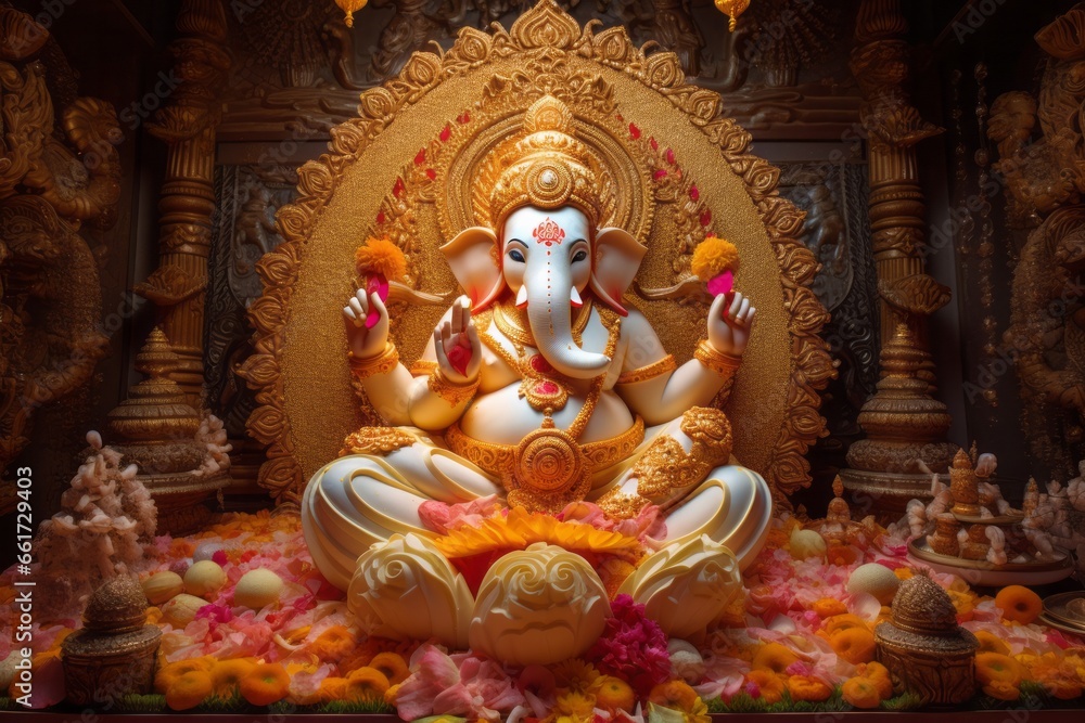 Ganesh Utsav Temple Decorations for Diwali. Ganesh Utsav Temple Decorations for Diwali.