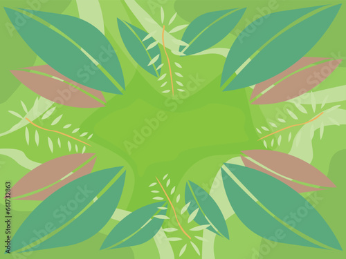 Abstract Leaf background green forest