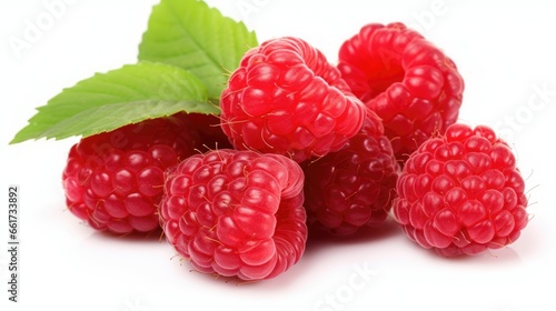 Fresh Raspberry Fruit Photography Isolated Background