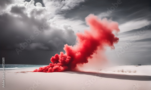 explosion of smoke