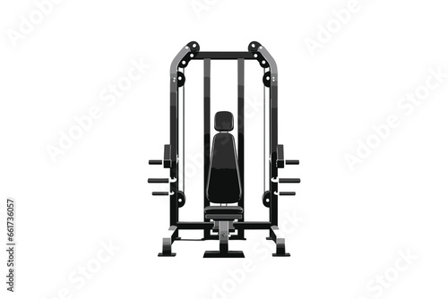 Gym equipments vector design