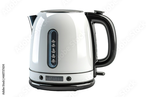electric kettle isolated on a Transparent background. Generative AI