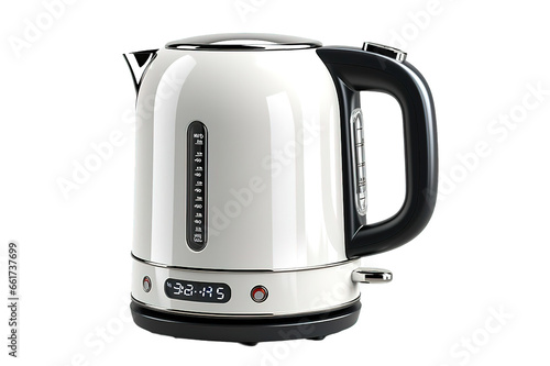 electric kettle isolated on a Transparent background. Generative AI