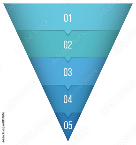 Funnel diagram, business infographic template